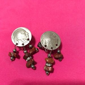 Vintage Nickel Earrings